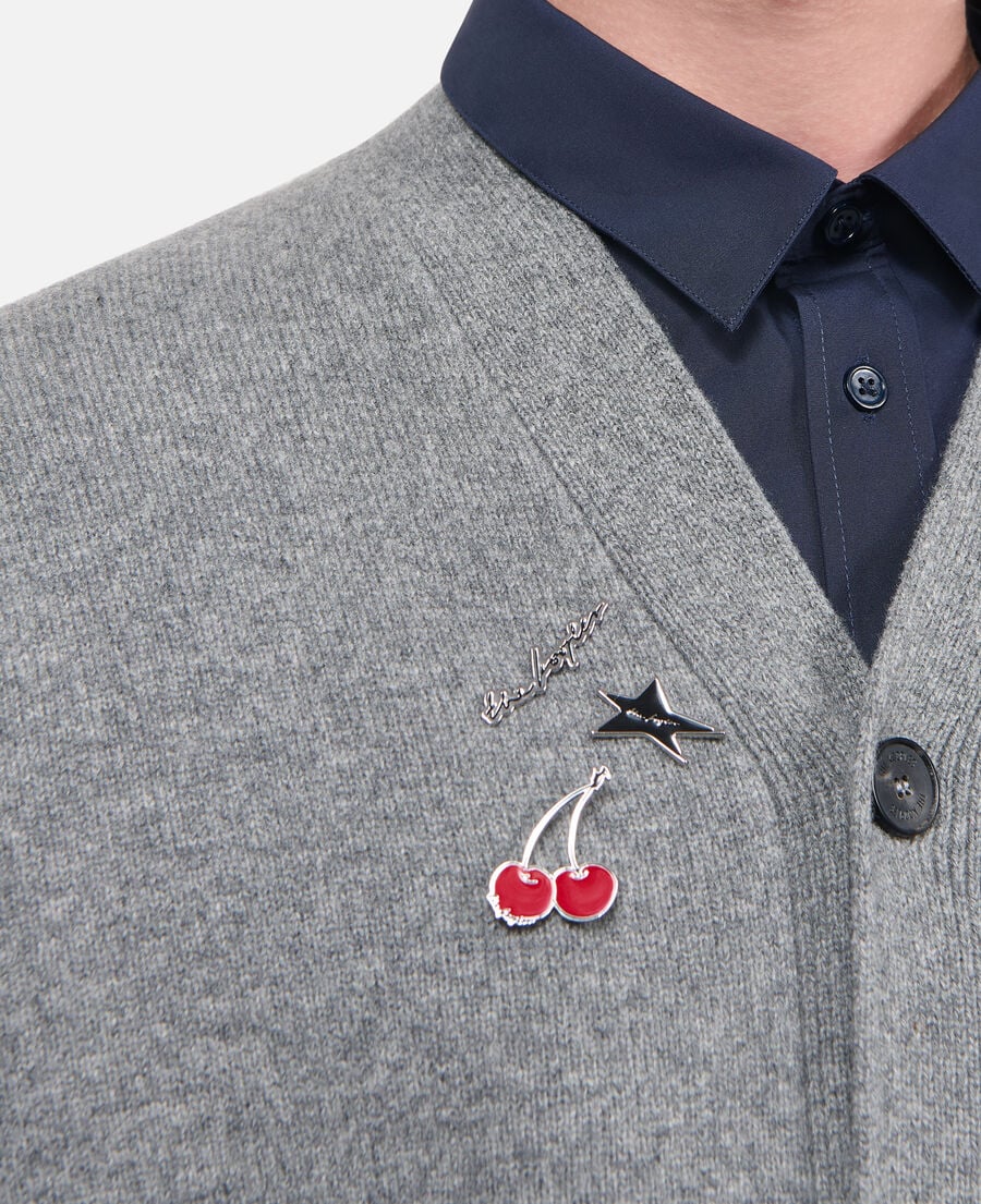 The Kooples M ANTIC SILVER pins set