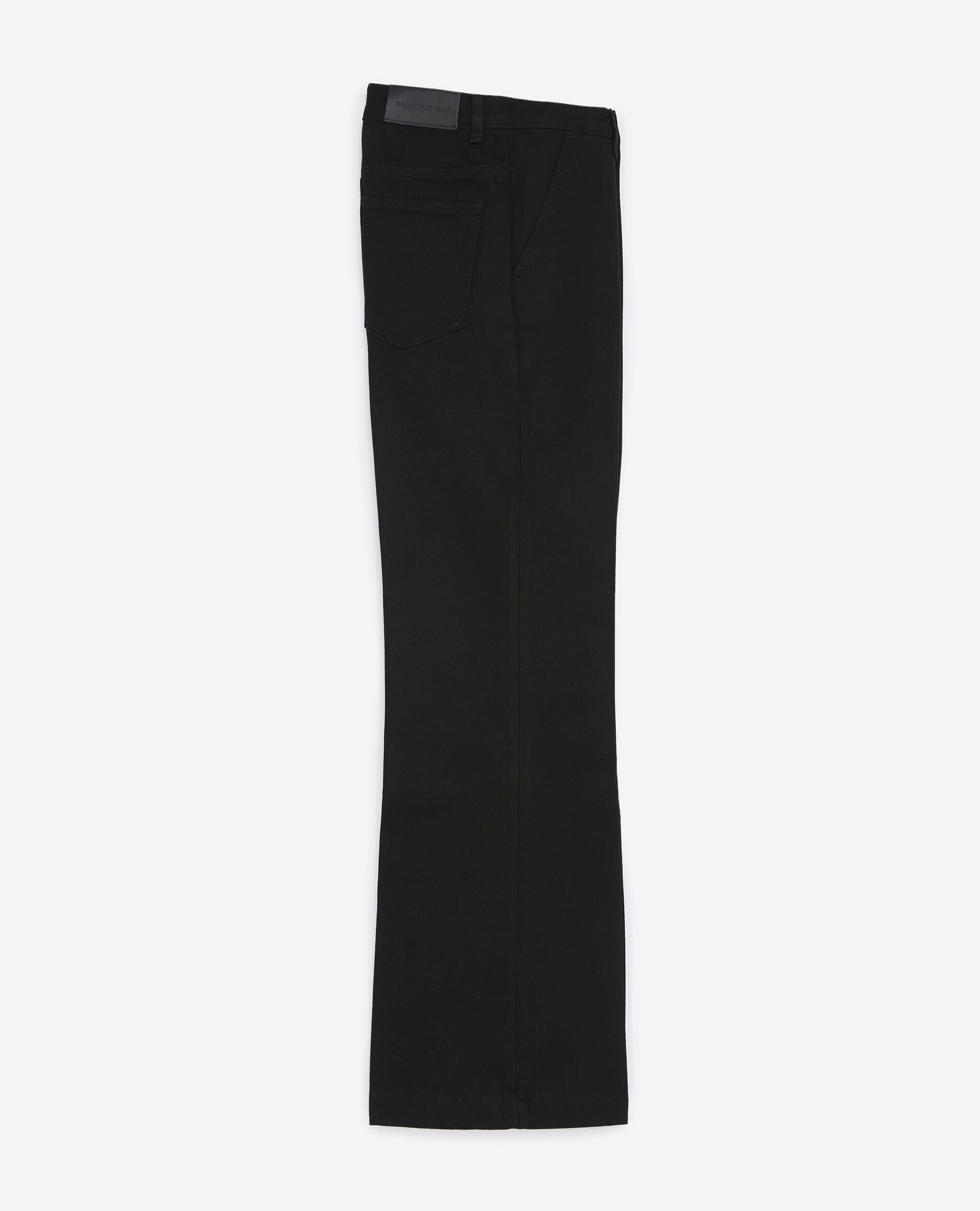 Black straight-cut jeans with side pockets, BLACK DENIM, hi-res image number null