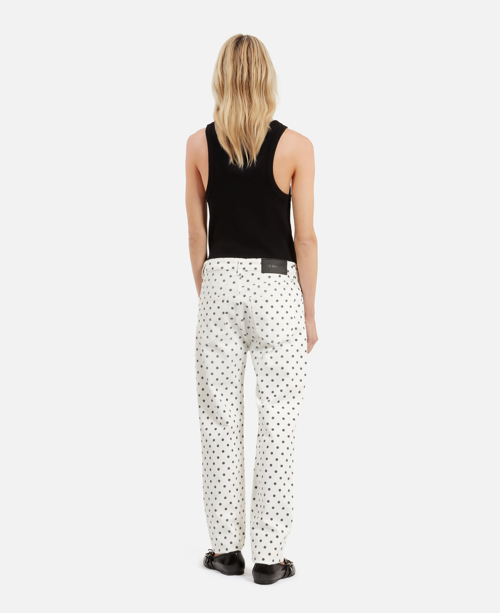 The Kooples DAMEN BEIGE GREY beige gepunktete slim-jeans