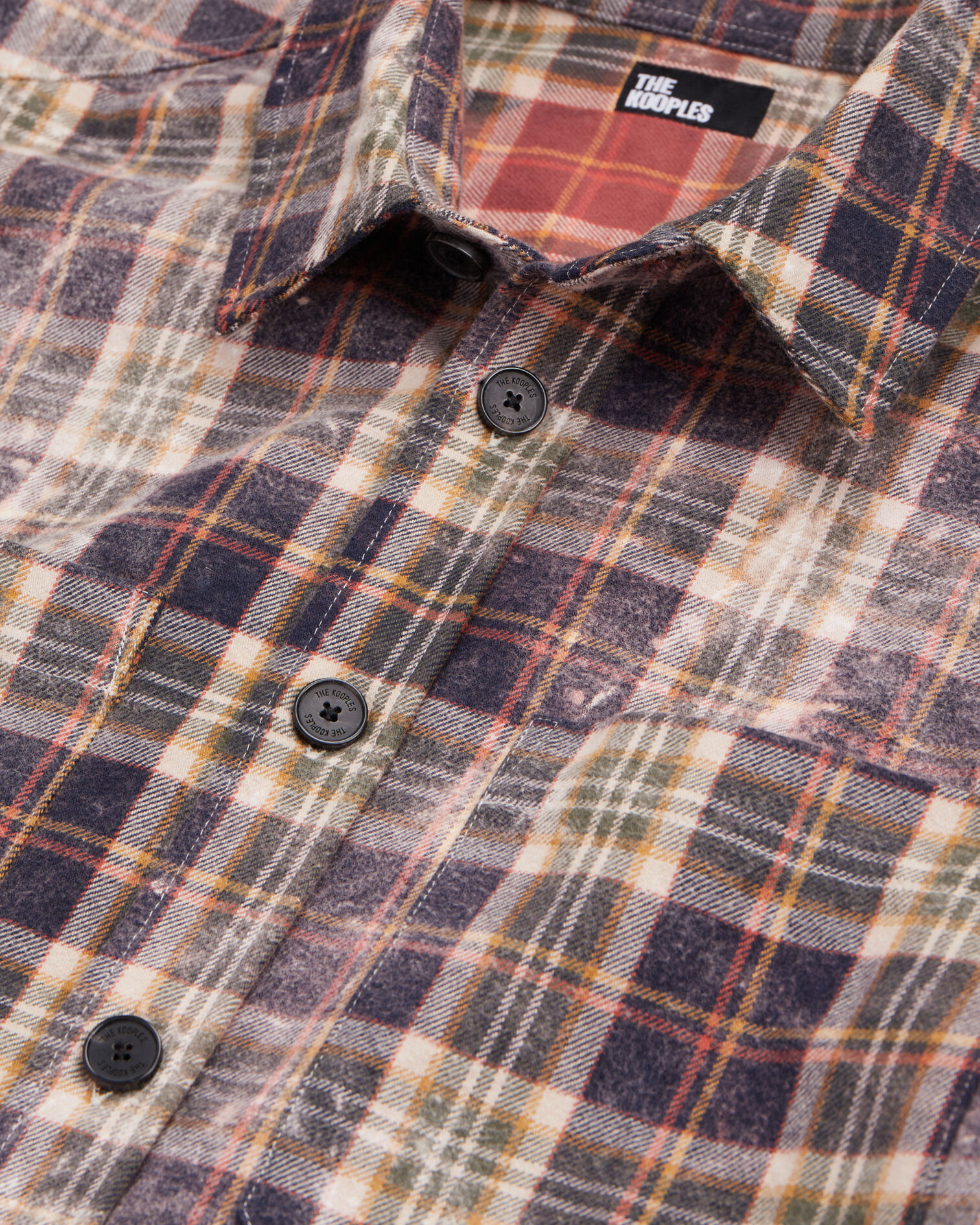 Chemise à carreaux bleus et beige, MIDDLE GREY ECRU, hi-res image number null