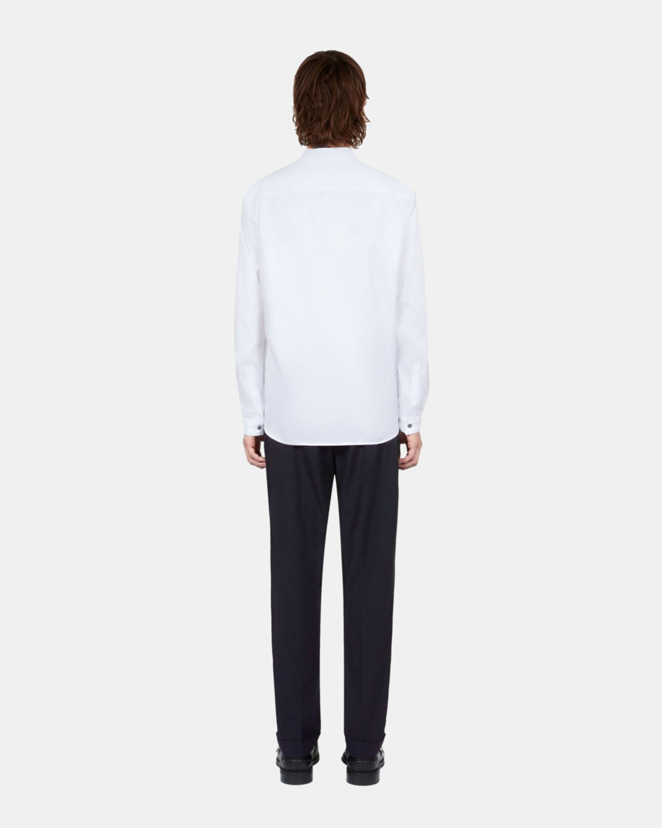 The Kooples MEN WHITE white twill formal shirt