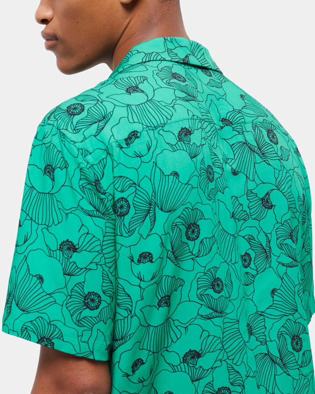 The Kooples HERREN GREEN lässiges hemd mit print