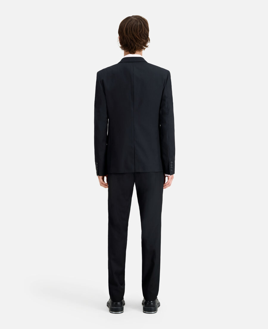 black wool suit jacket