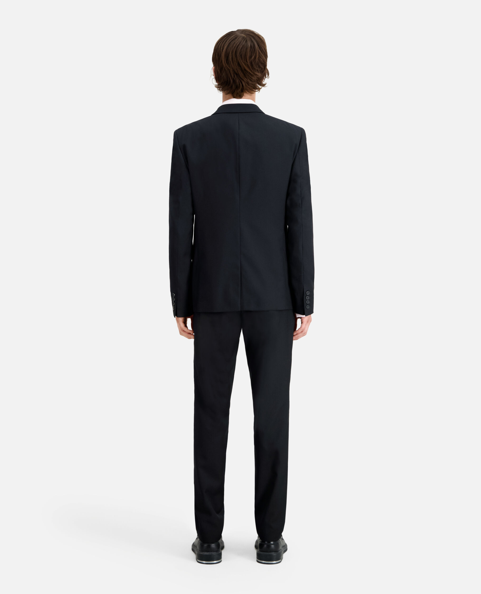 Black wool suit jacket, BLACK, hi-res image number null