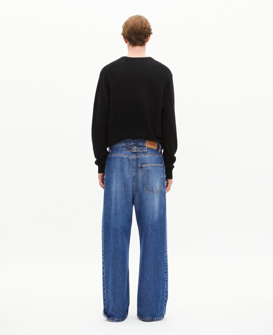 The Kooples HERREN BLUE ELECTRIC weite, dunkelblaue jeans