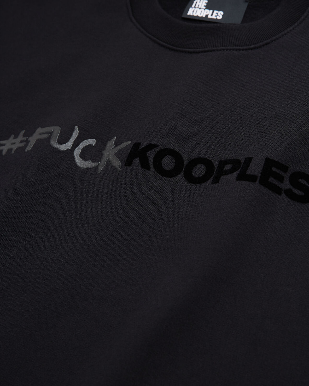The Kooples MUJER BLACK sudadera logotipo negra