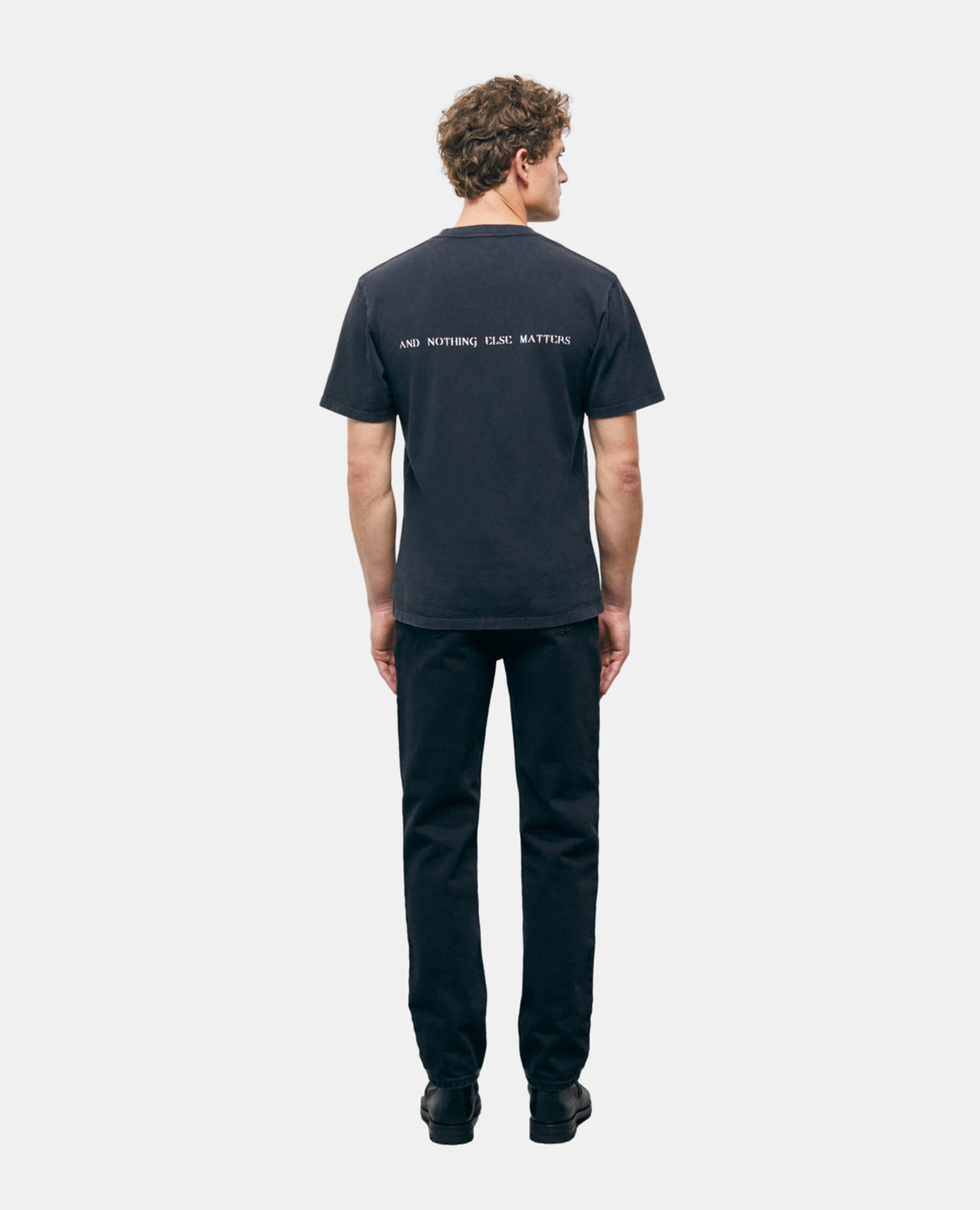The Kooples black logo T-shirt, BLACK WASHED, hi-res image number null