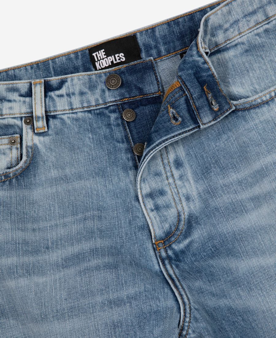 The Kooples HERREN BABY BLUE gerade geschnittene jeans in hellblau