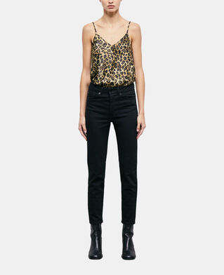 The Kooples F BLACK black slim-fit jeans