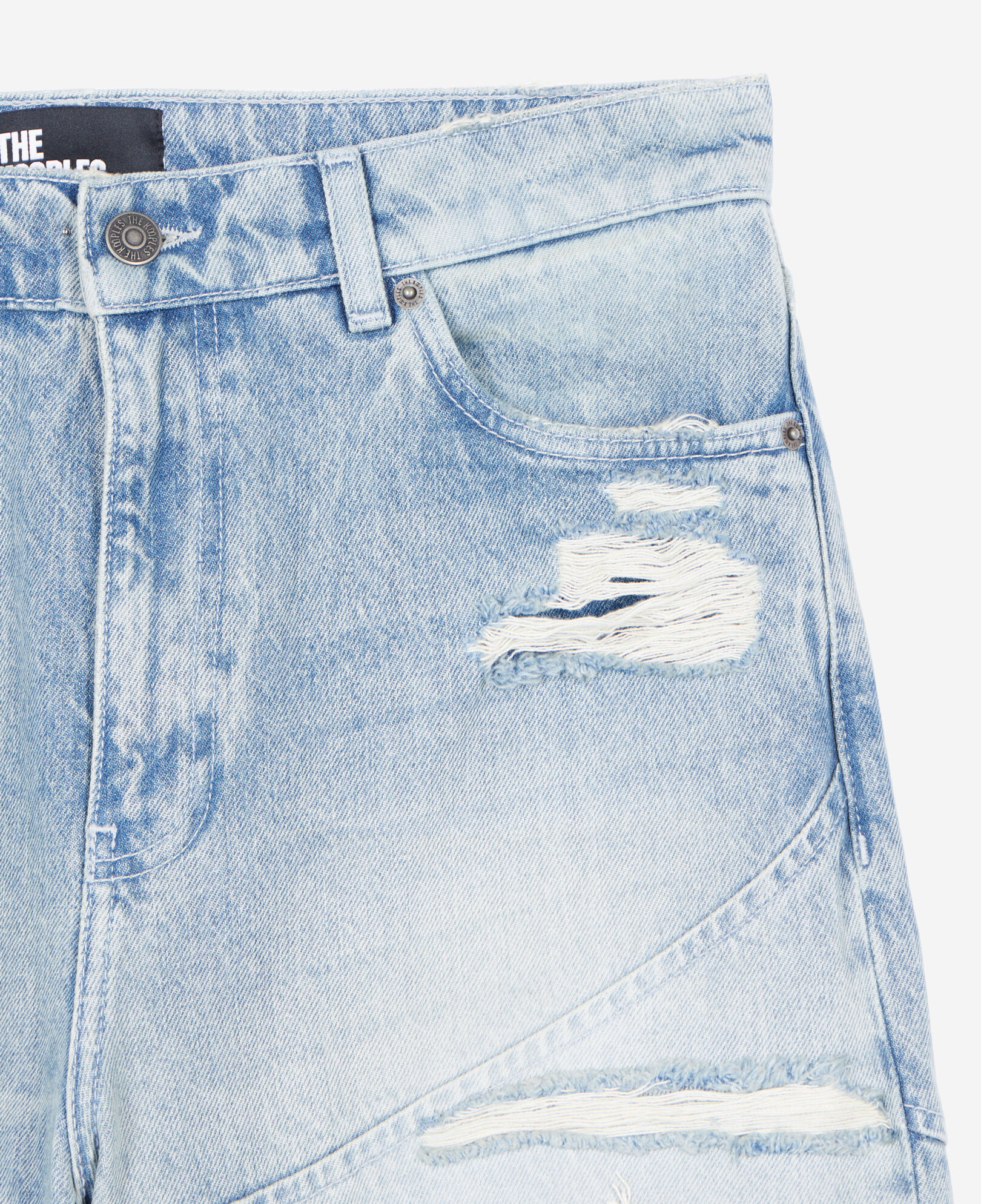 The Kooples MUJER USED RAPIECE vaqueros boyfriend azul claro