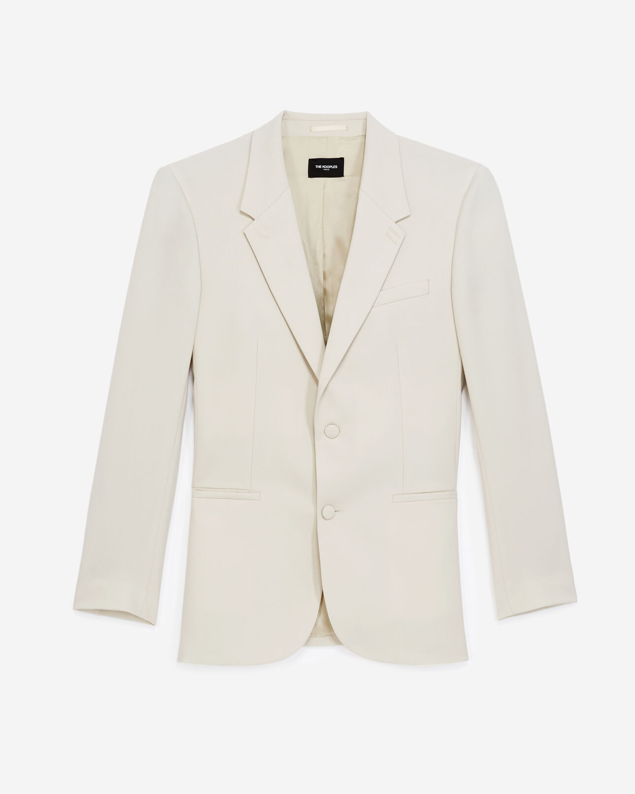 The Kooples MEN ECRU ecru jacket with covered buttons