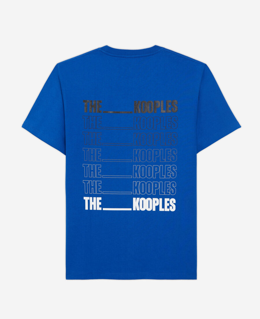 t-shirt homme logo the kooples bleu