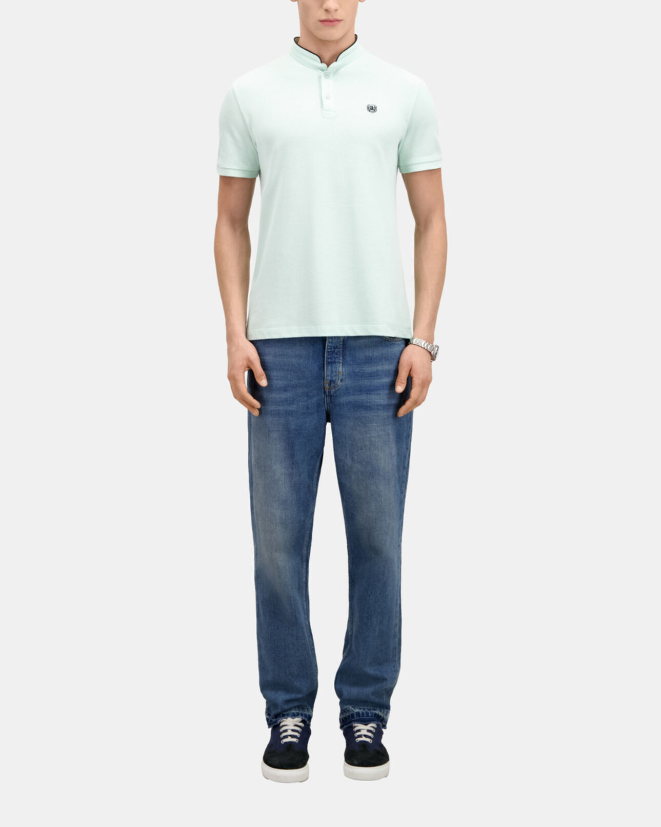 The Kooples HOMME OCEAN polo vert en coton