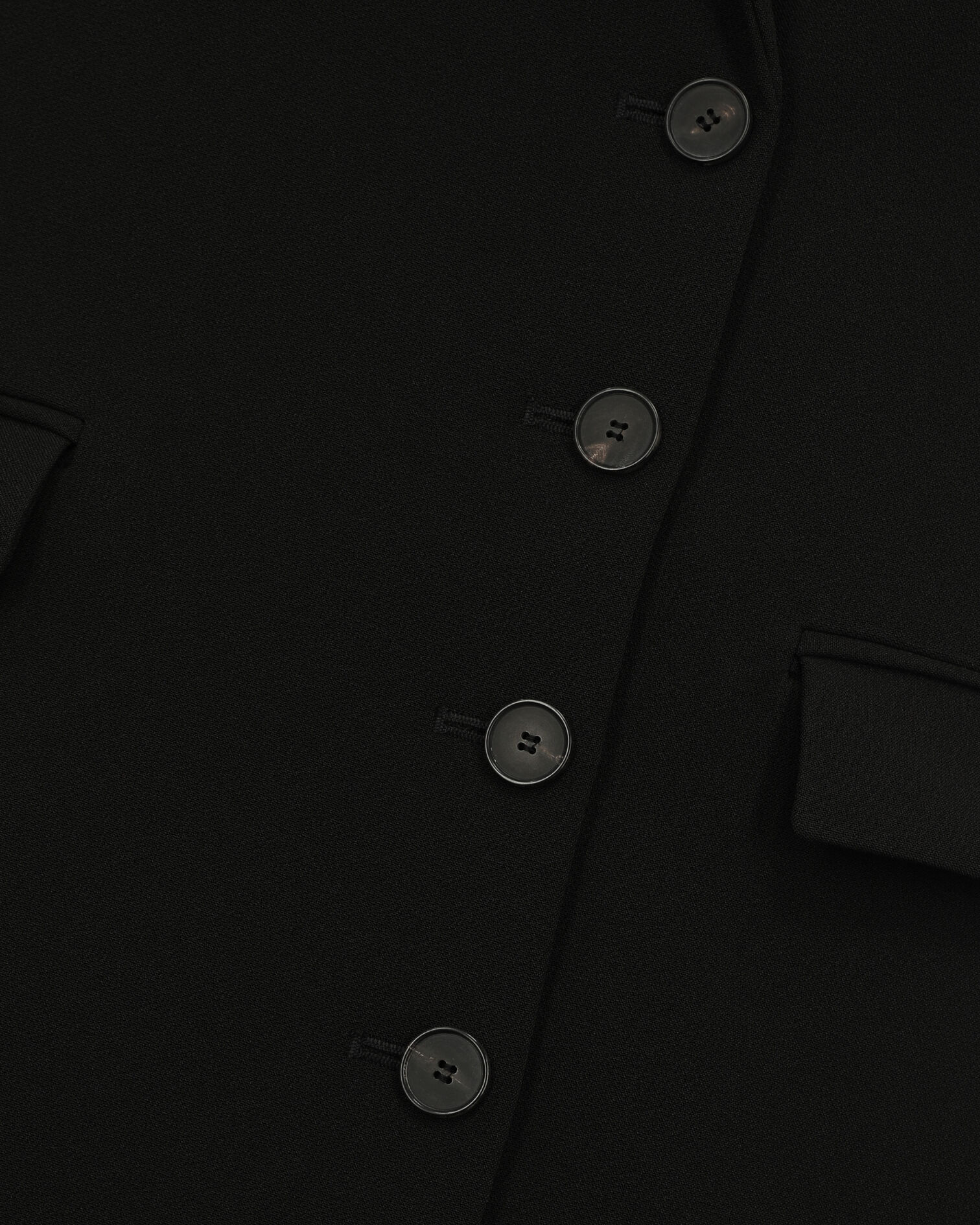 Schwarzes, kurzes aus Kreppkleid, BLACK, hi-res image number null