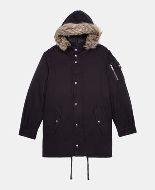 The Kooples H BLACK black hooded parka