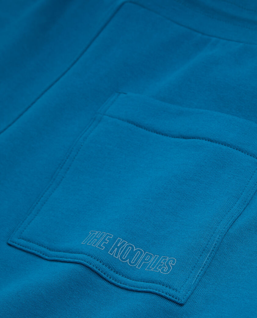 The Kooples MEN MEDIUM BLUE blue cotton shorts