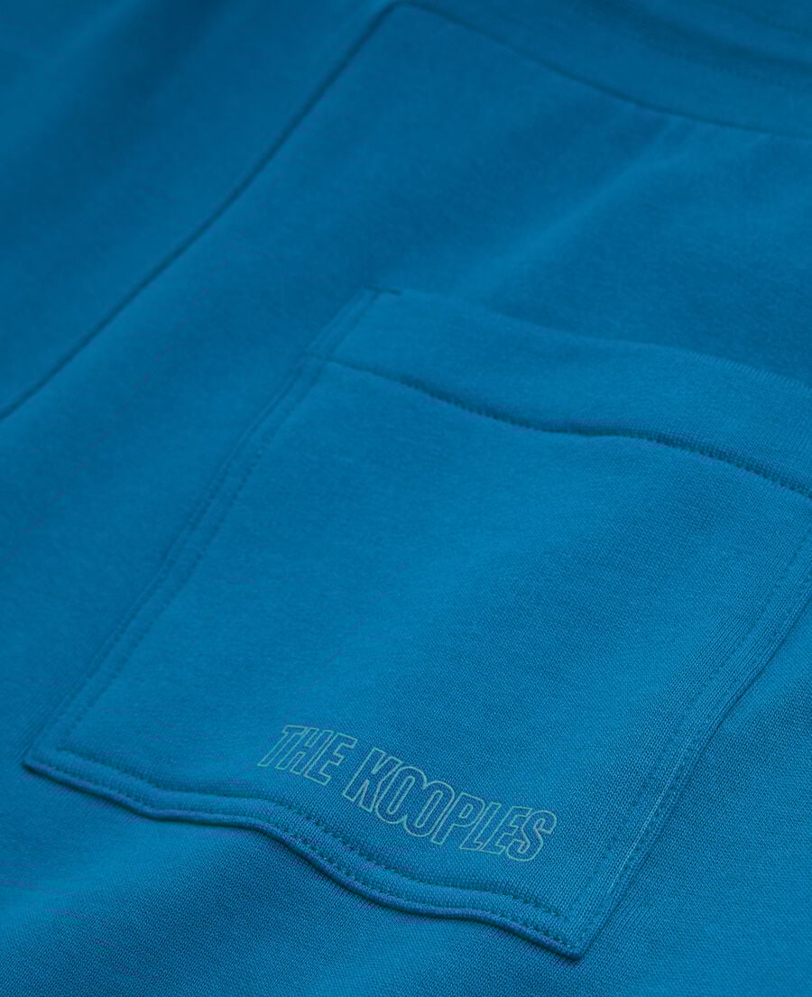 The Kooples HERREN MEDIUM BLUE blaue shorts aus baumwolle