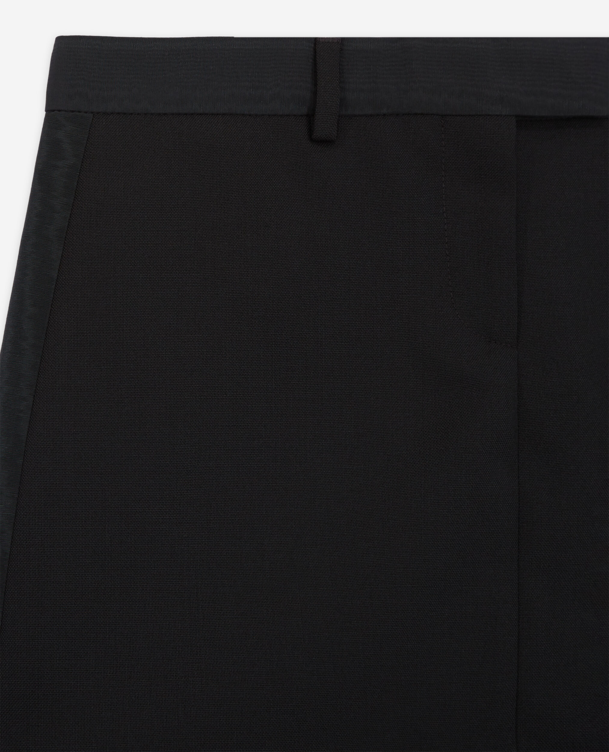 Short black online wool skirt