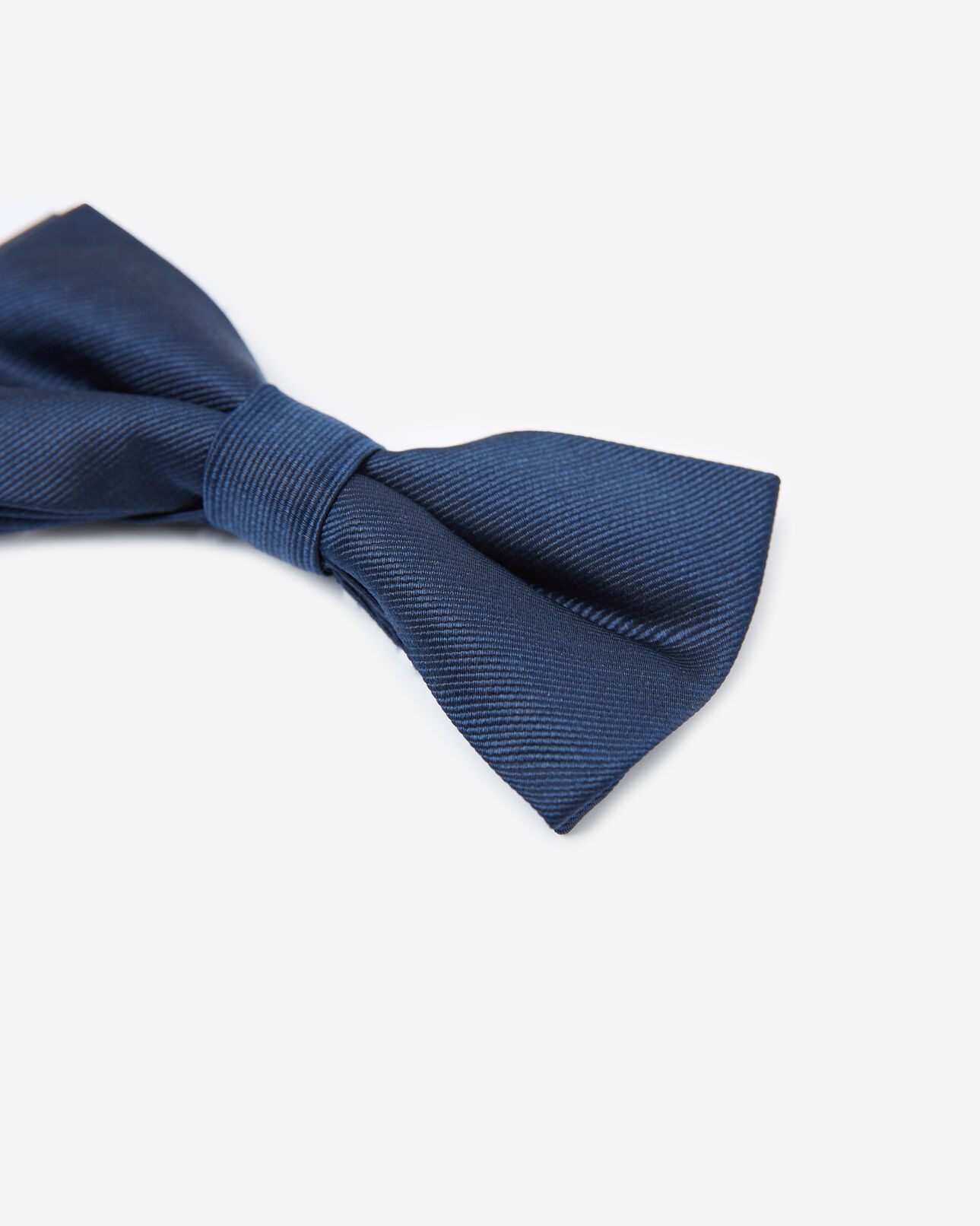 The Kooples MEN NAVY plain navy blue bow tie in silk
