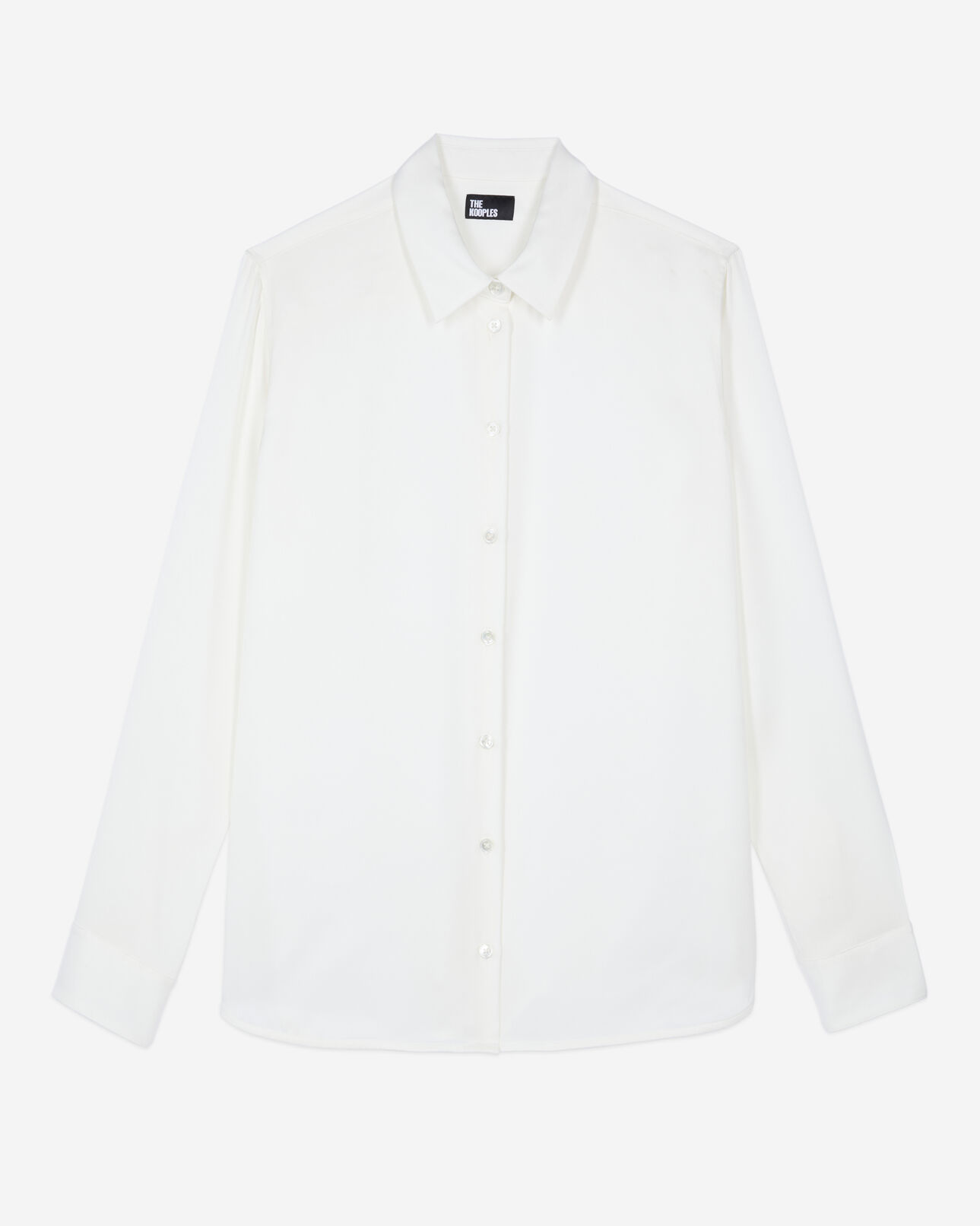The Kooples FEMME WHITE chemise en soie blanche