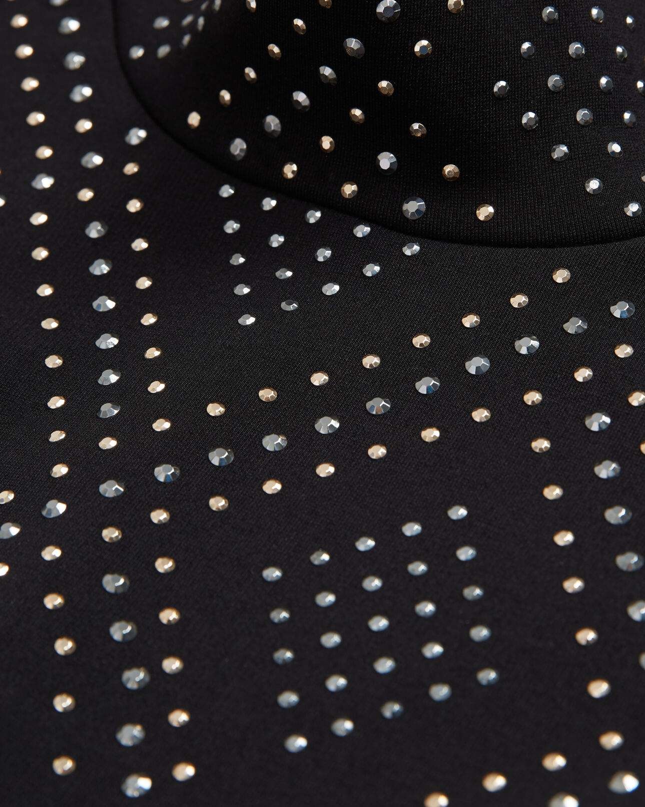The Kooples FEMME BLACK top à strass noir