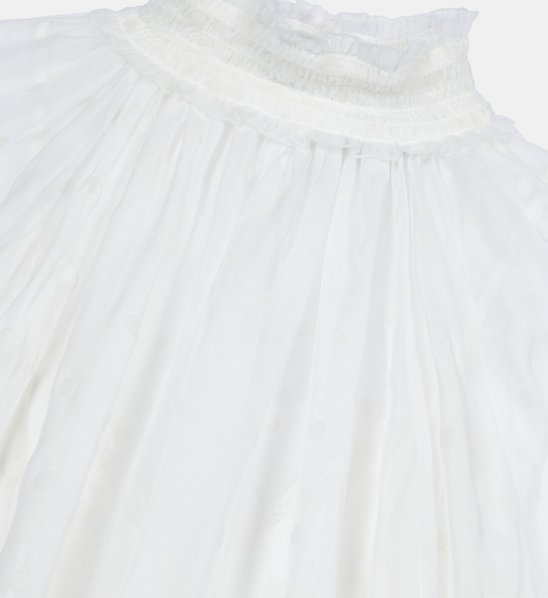 Ecru top with shirring | The Kooples