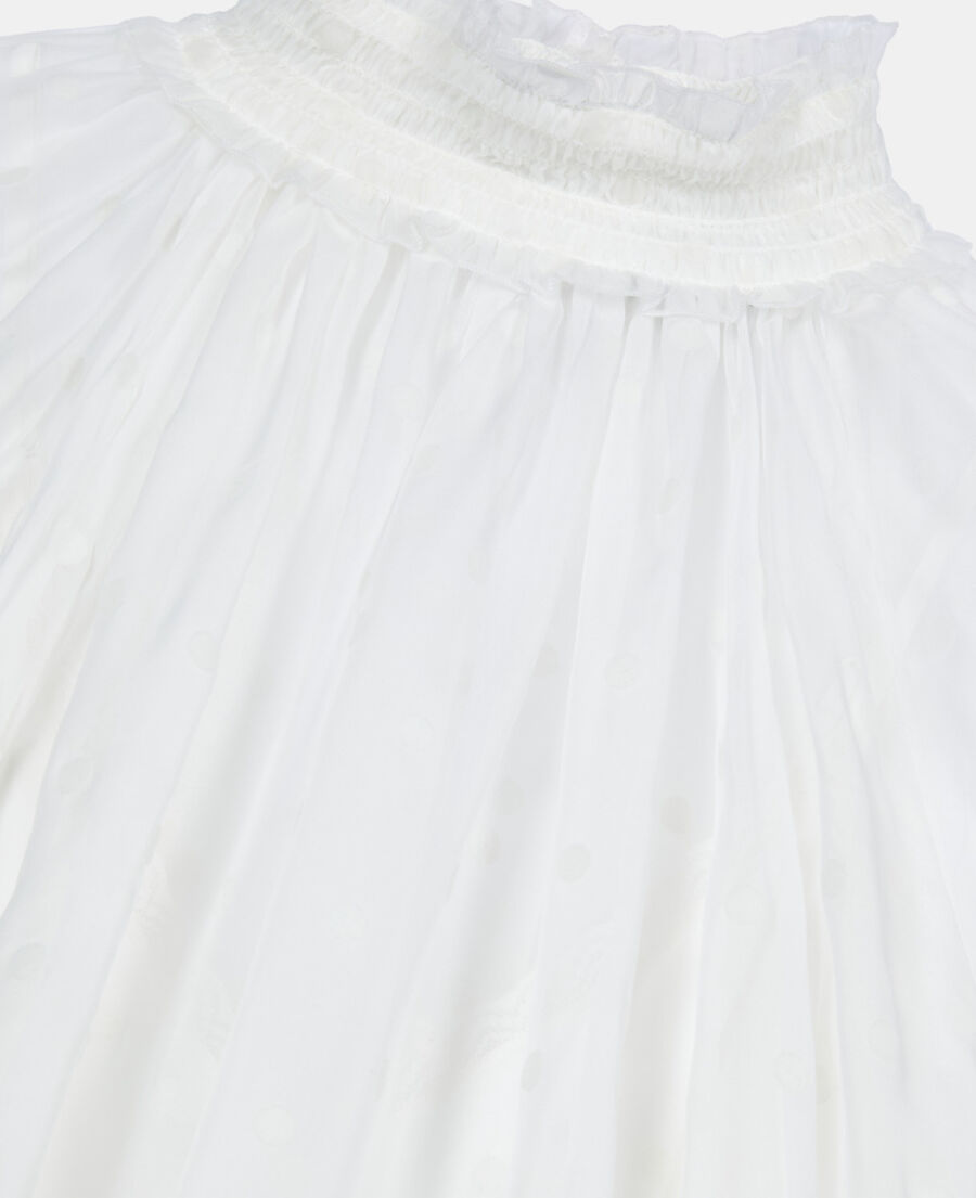 The Kooples F ECRU ecru top with shirring 