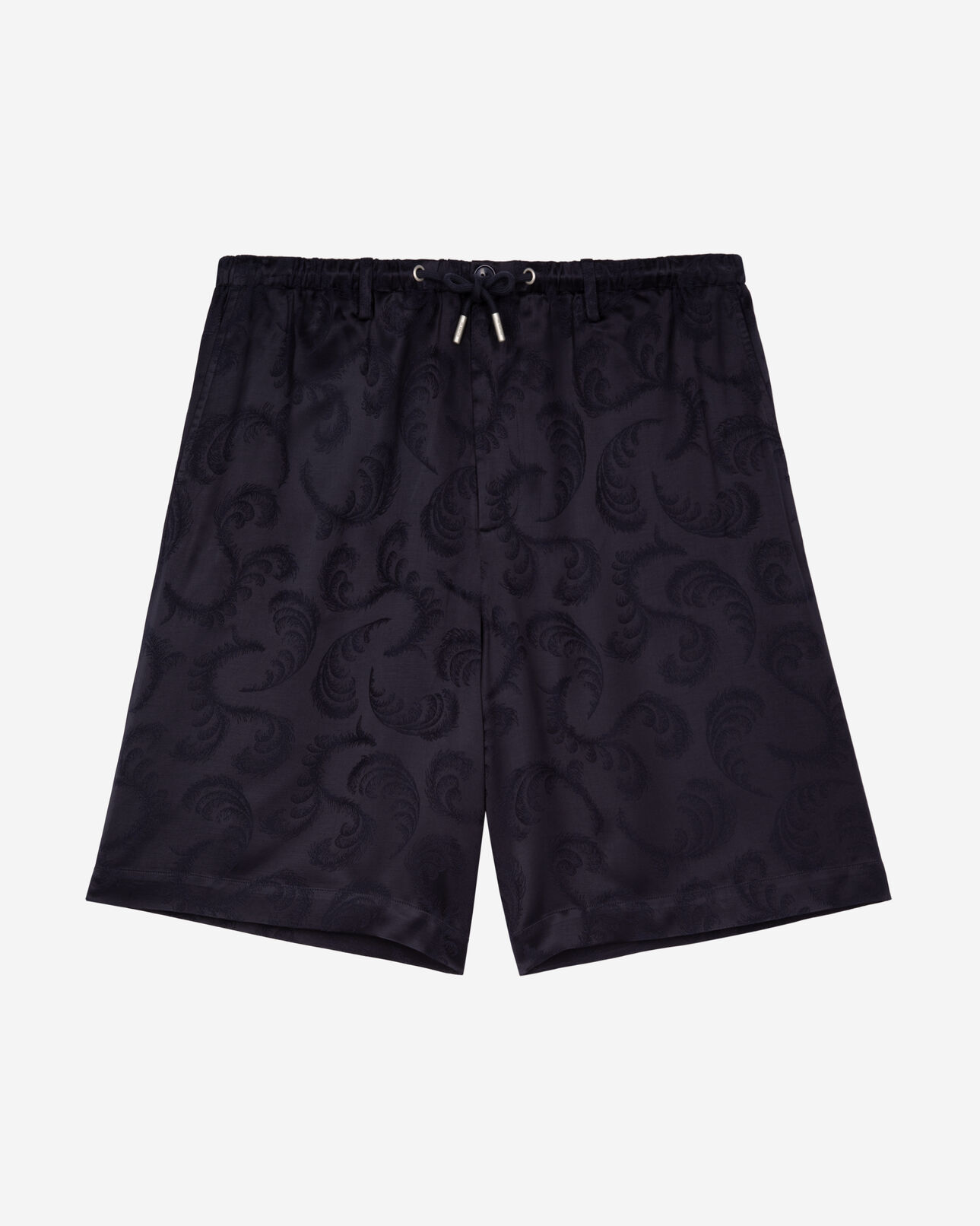 The Kooples HOMBRE NAVY pantalón corto de jacquard azul marino