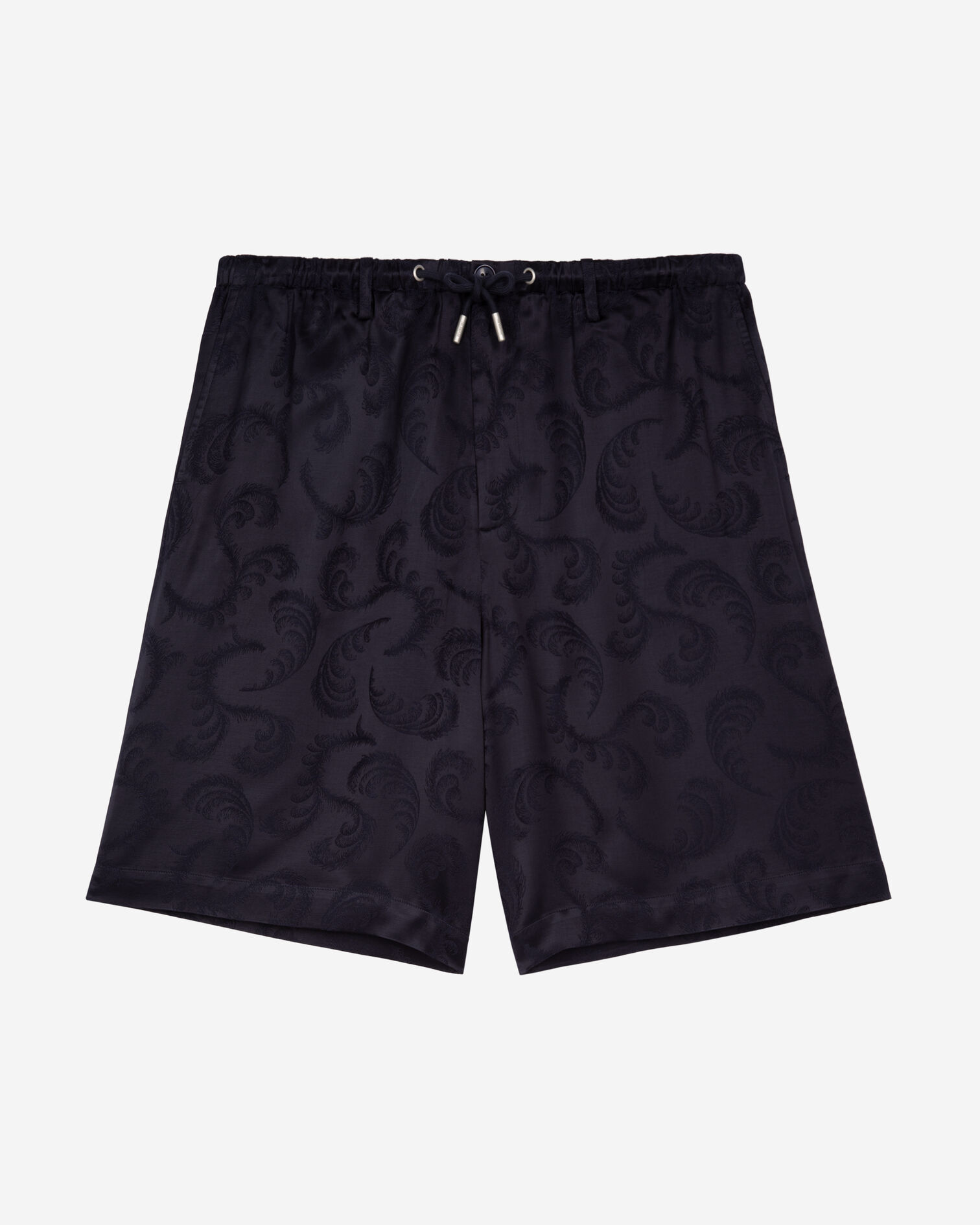 Pantalón corto de jacquard azul marino, NAVY, hi-res image number null