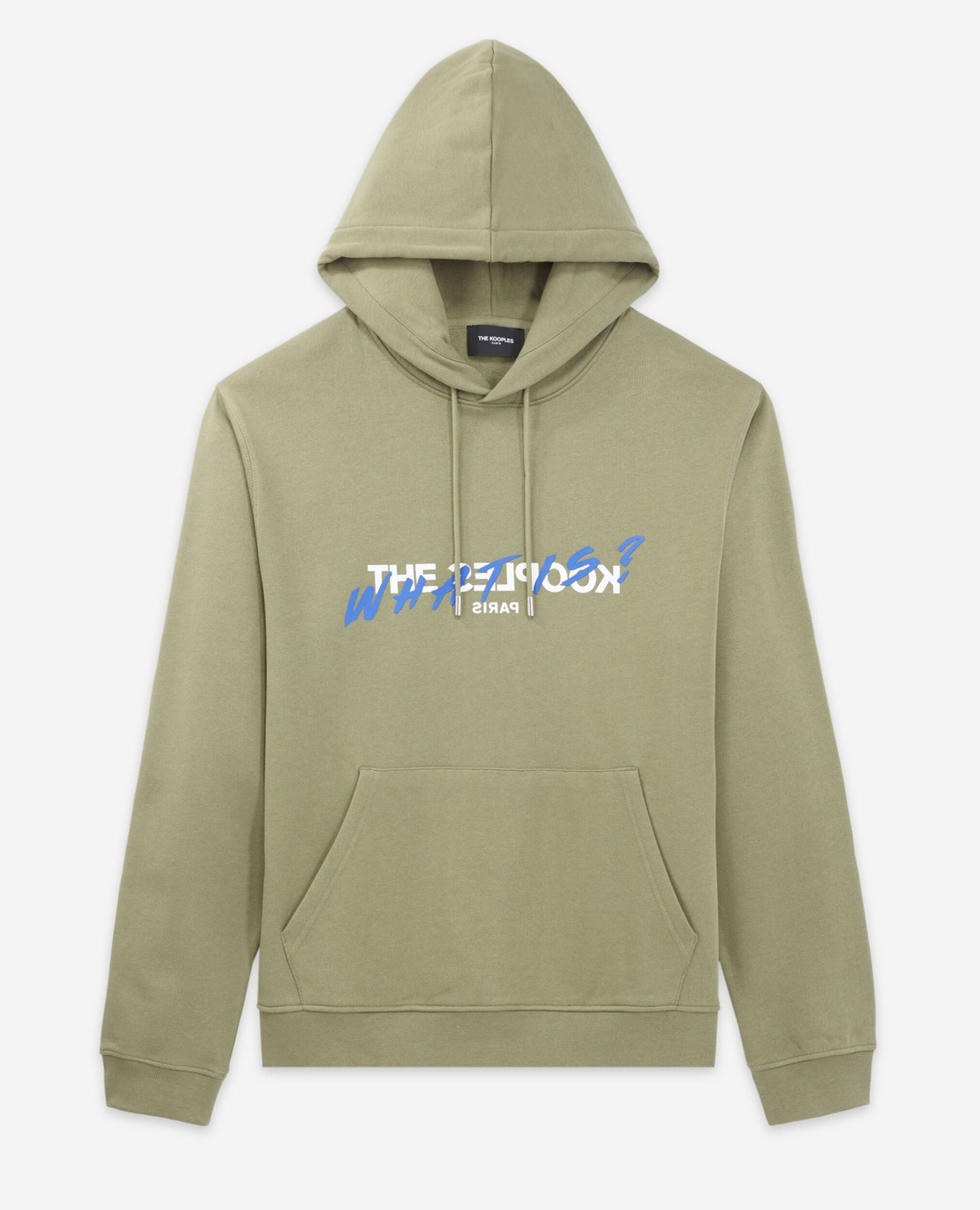 Khaki hoodie with "What is" logo, KAKI, hi-res image number null