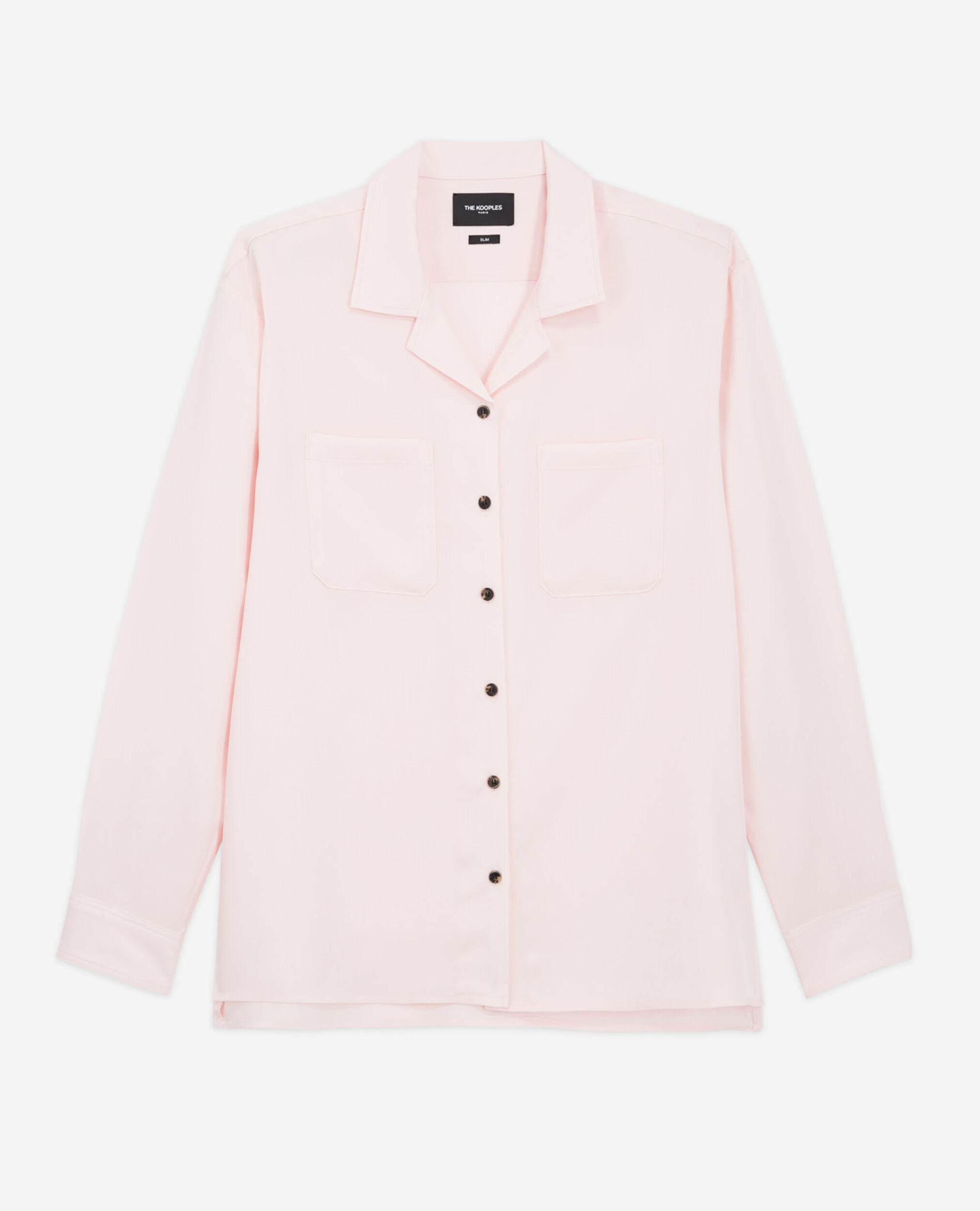 Chemise oversize rose tencel boutonnée, PINK, hi-res image number null