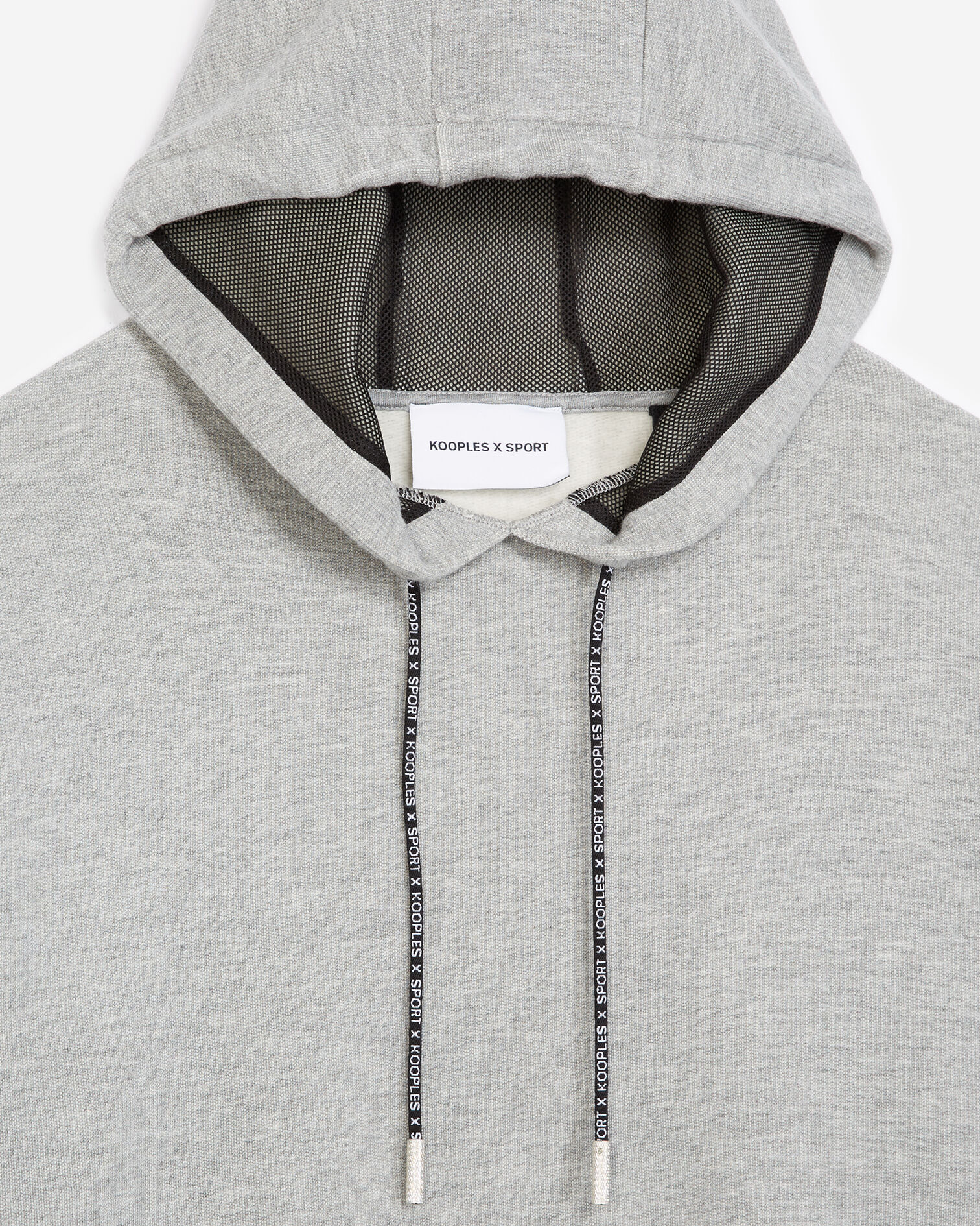 Sweat gris clair à capuche et logo, LIGHT GREY MELANGE, hi-res image number null