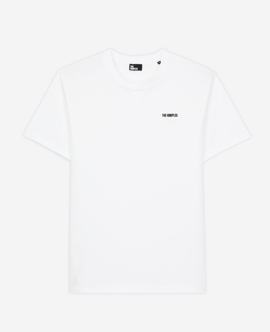 men's the kooples white logo t-shirt