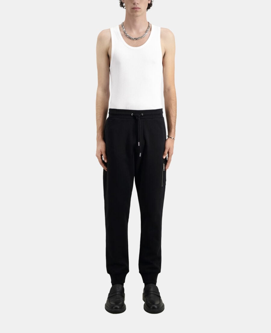 black tracksuit trousers