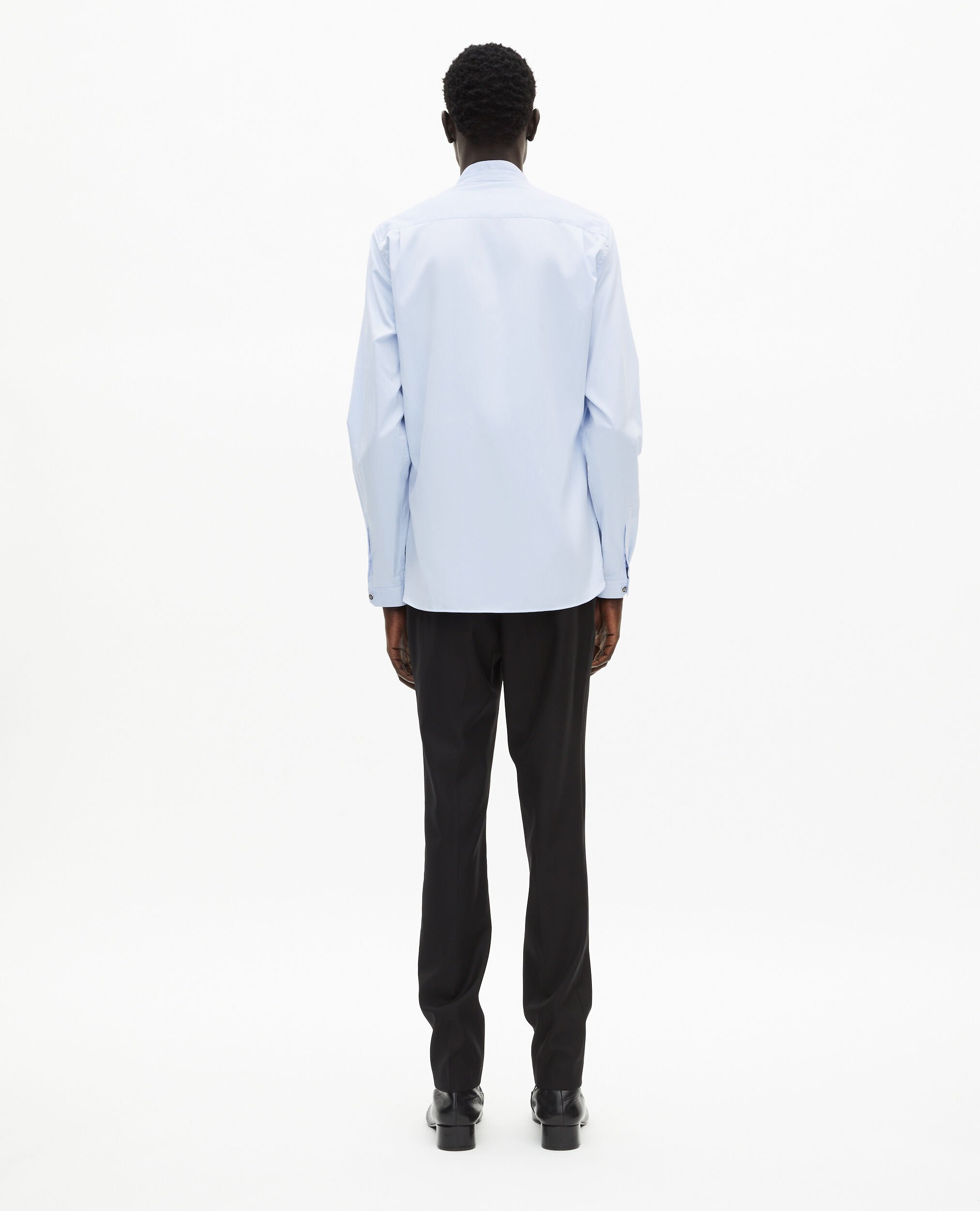 Blue shirt with officer collar, LIGHT BLUE, hi-res image number null