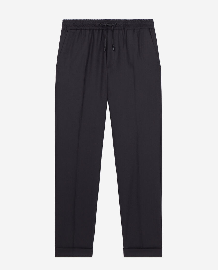 The Kooples MEN BLACK black flannel trousers