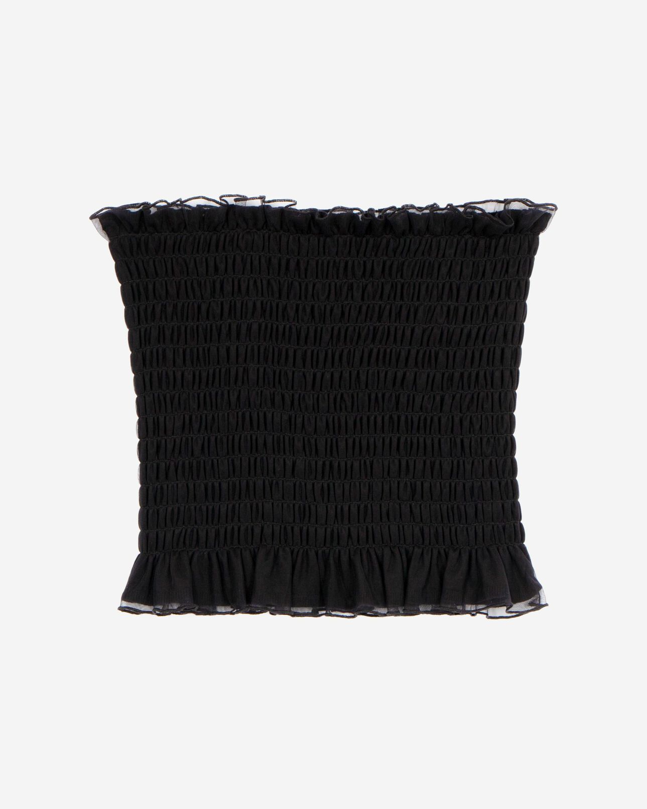 The Kooples WOMEN BLACK black smoky bustier top