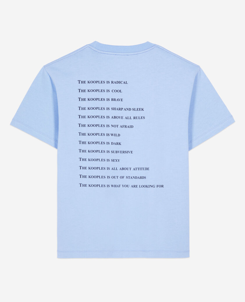 The Kooples FEMME BLUE WHITE t-shirt what is bleu clair