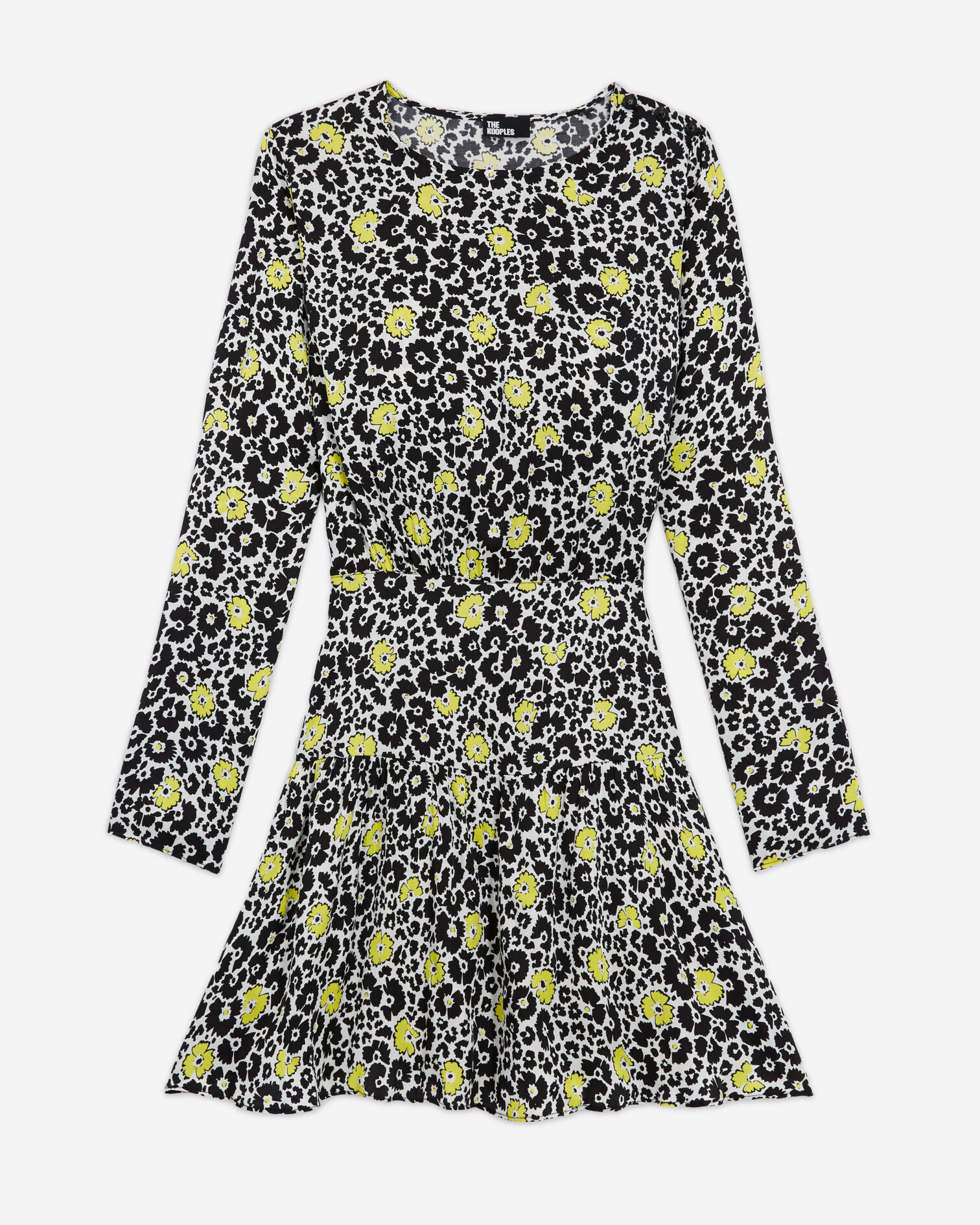 Robe courte fleurie, ECRU / YELLOW, hi-res image number null