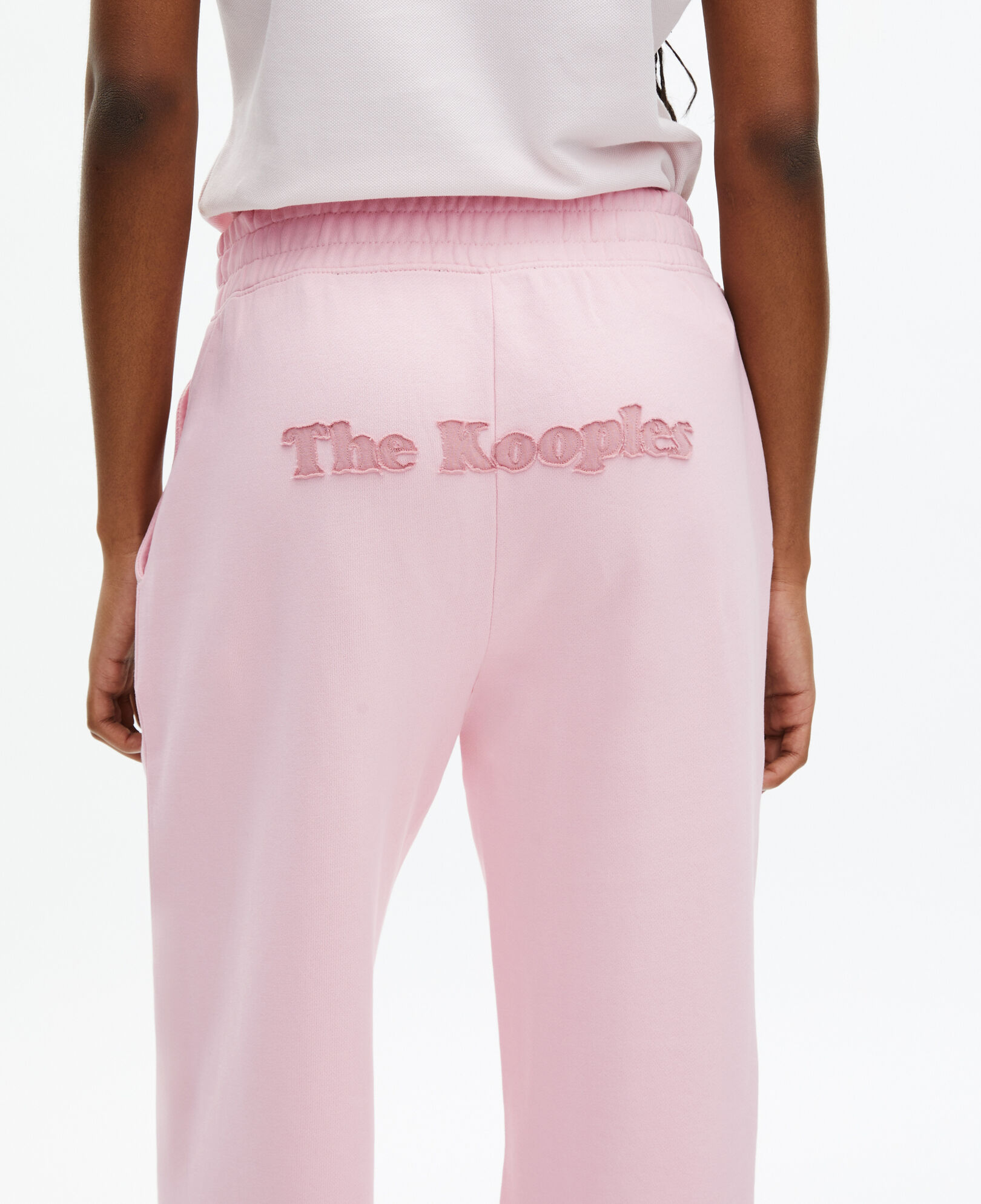 The Kooples WOMEN LILA pink logo joggers