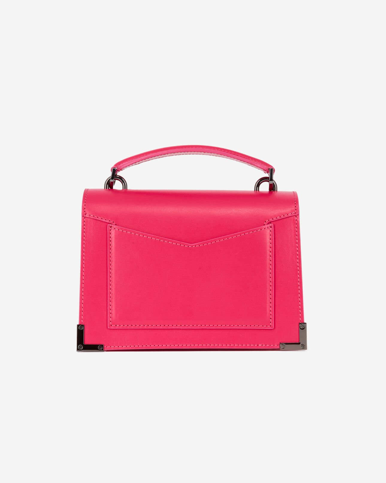 The Kooples WOMEN DARK PINK emily small bag in pink leather