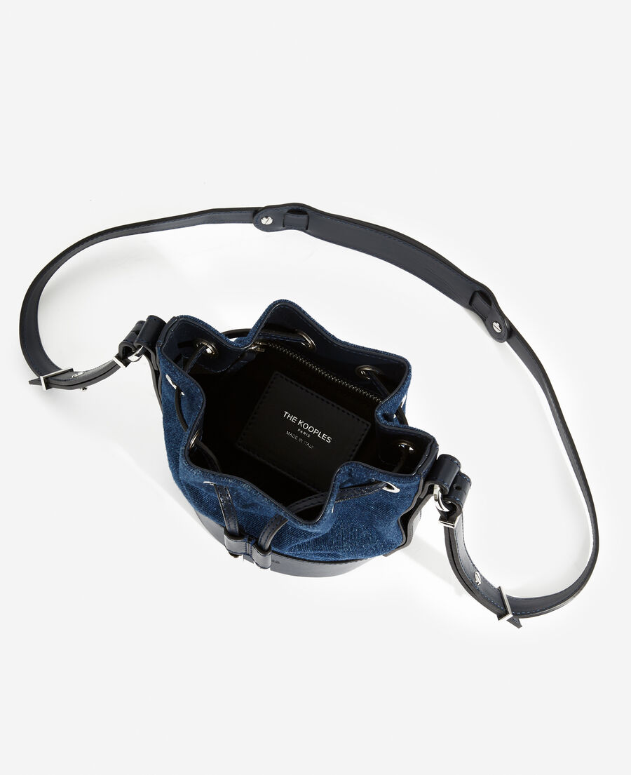 small tina bag in dark blue denim
