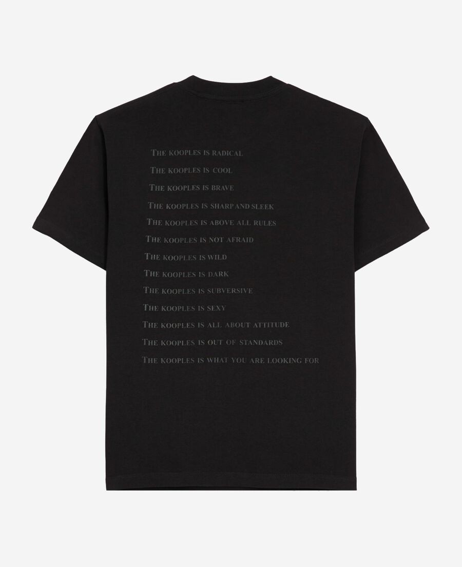 The Kooples F BLACK what is black and leopard t-shirt