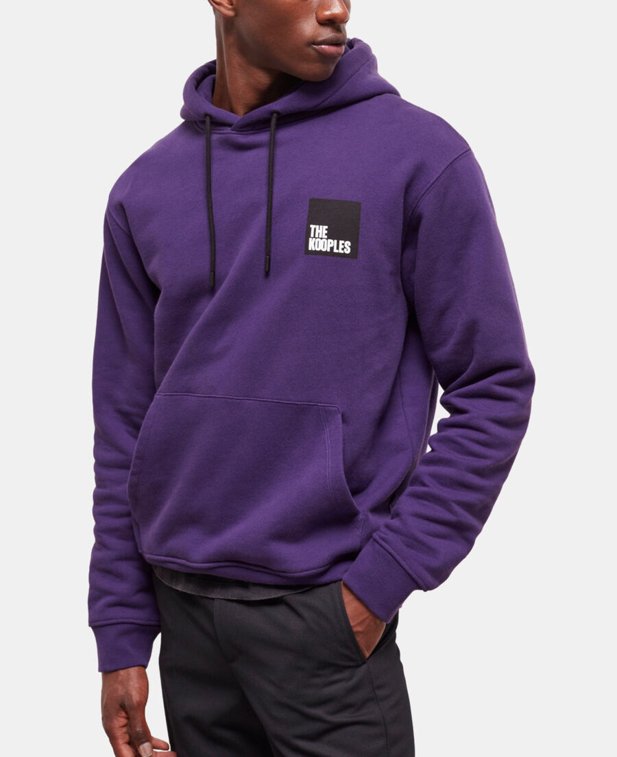 sweatshirt à logo violet