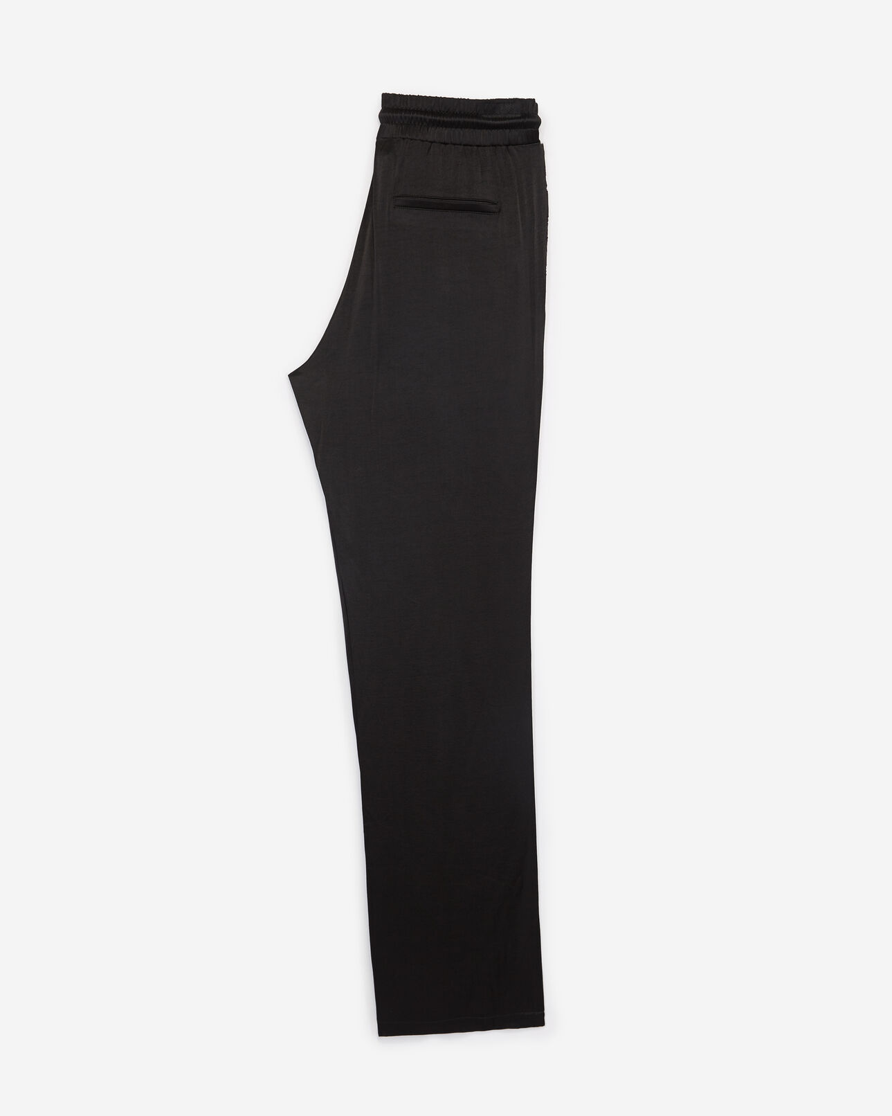 The Kooples WOMEN BLACK flowing black trousers with lace detailing