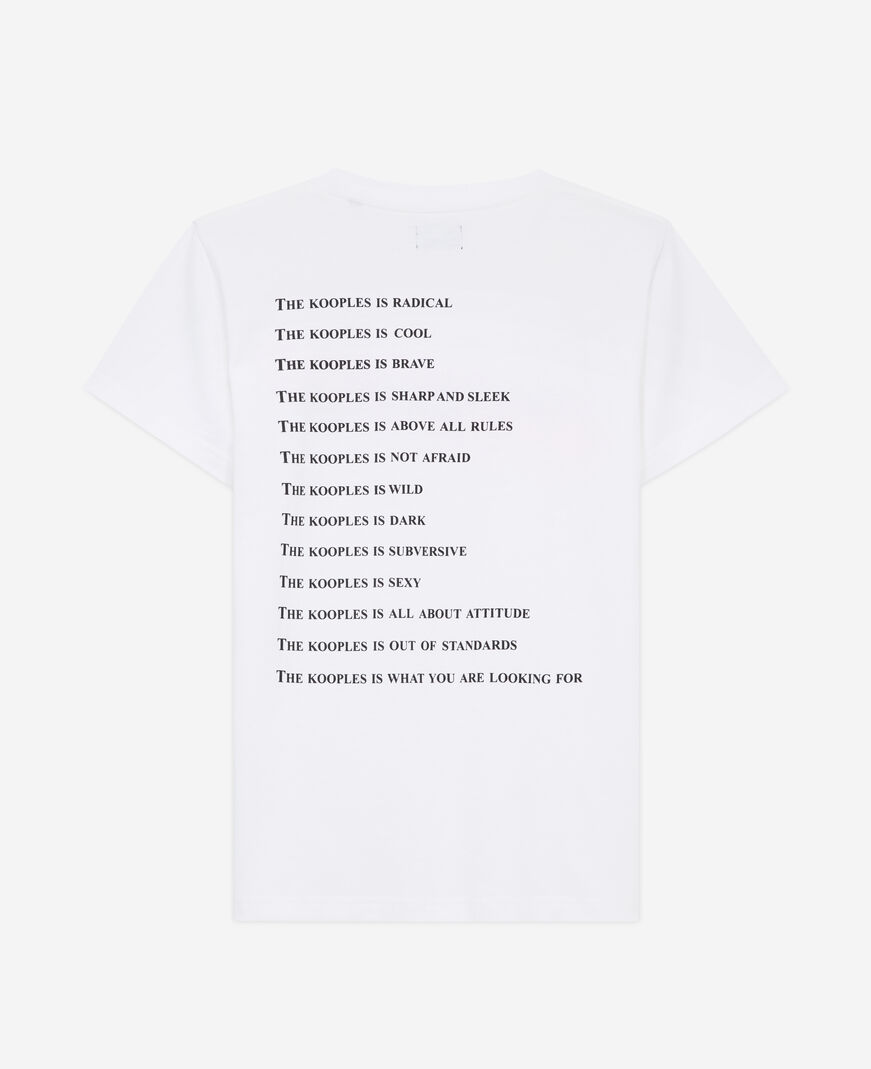 The Kooples FEMME WHITE t-shirt what is néon blanc