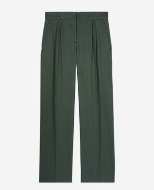 The Kooples DAMEN WOOD KAKI grüne anzughose