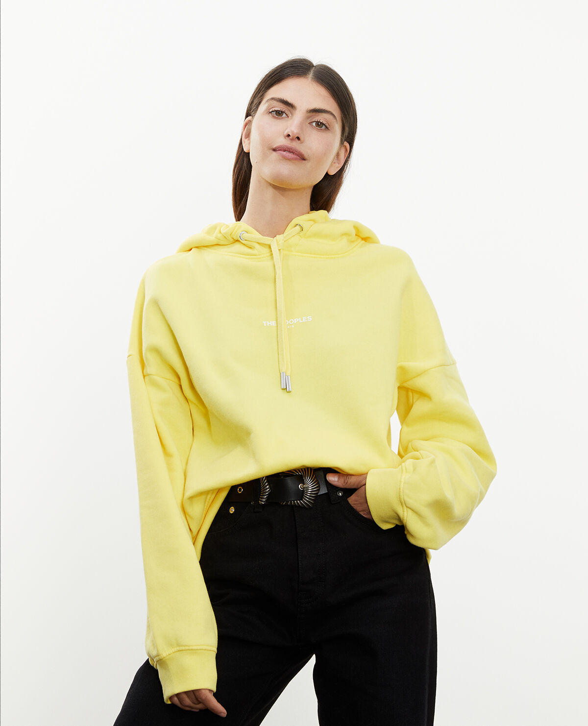 Balenciaga yellow hoodie best sale