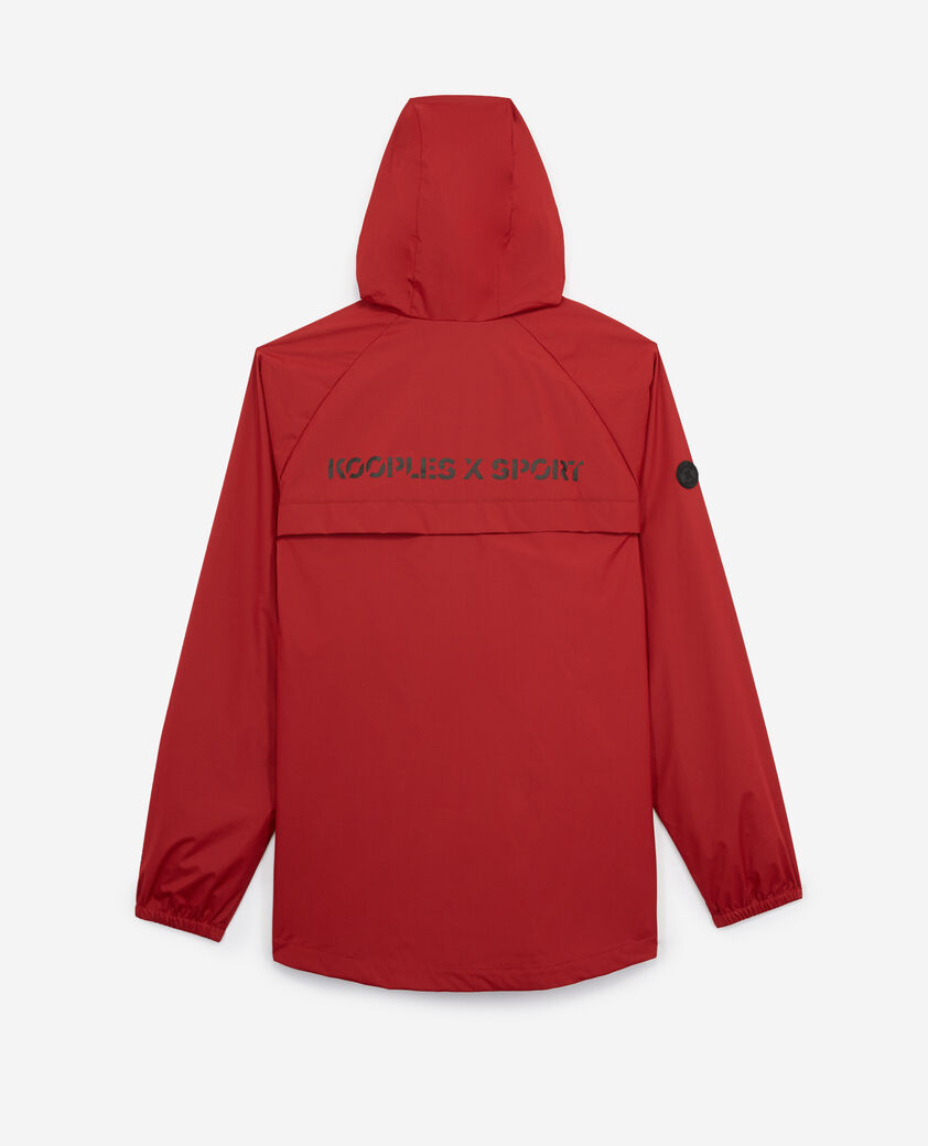 The Kooples HERREN RED rote kapuzenjacke mit reißverschluss