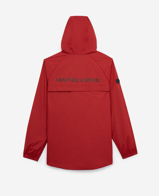 The Kooples HERREN RED rote kapuzenjacke mit reißverschluss